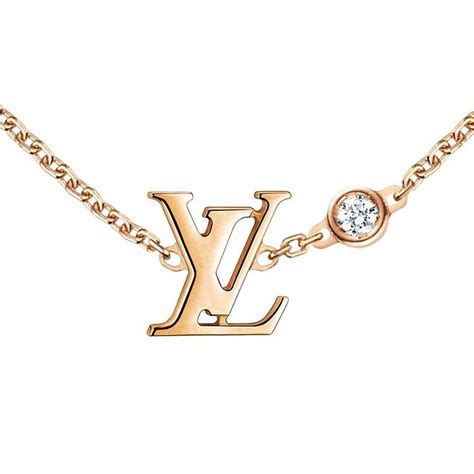 louis vuitton lv logo necklace|louis vuitton necklace vintage.